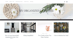 Desktop Screenshot of myorganizedlifestyle.com
