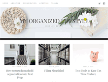 Tablet Screenshot of myorganizedlifestyle.com